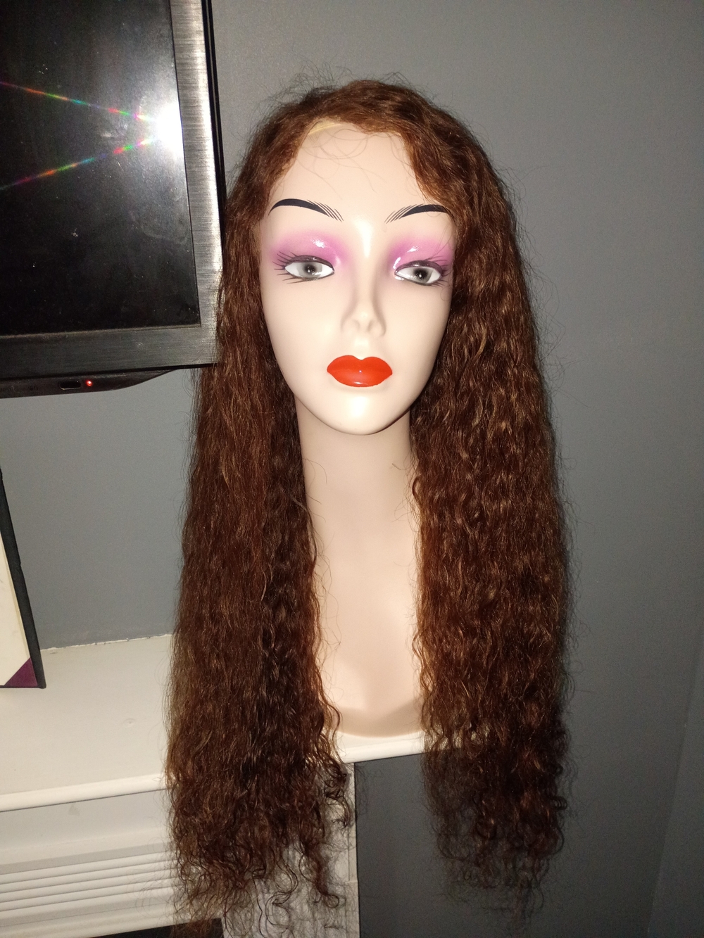 Long Wavy Brown Women's Wig - Fashion Hair